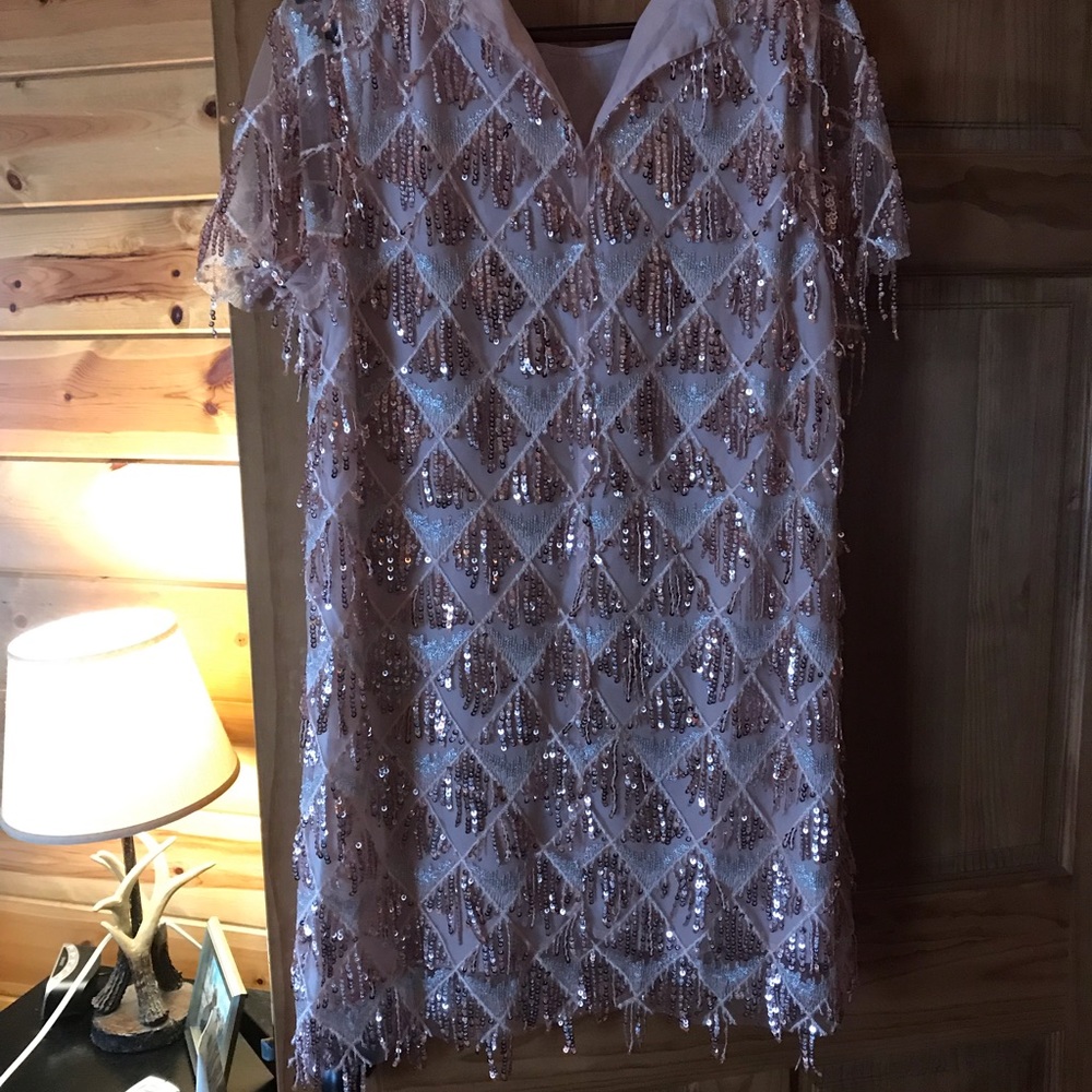 “Dazzled Up Dress, Rose Gold”